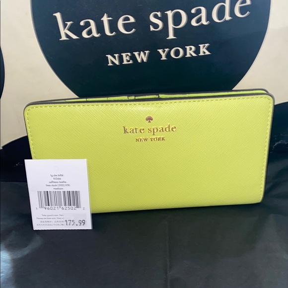 kate spade Handbags - Kate Spade Lime Slush Wallet NWT